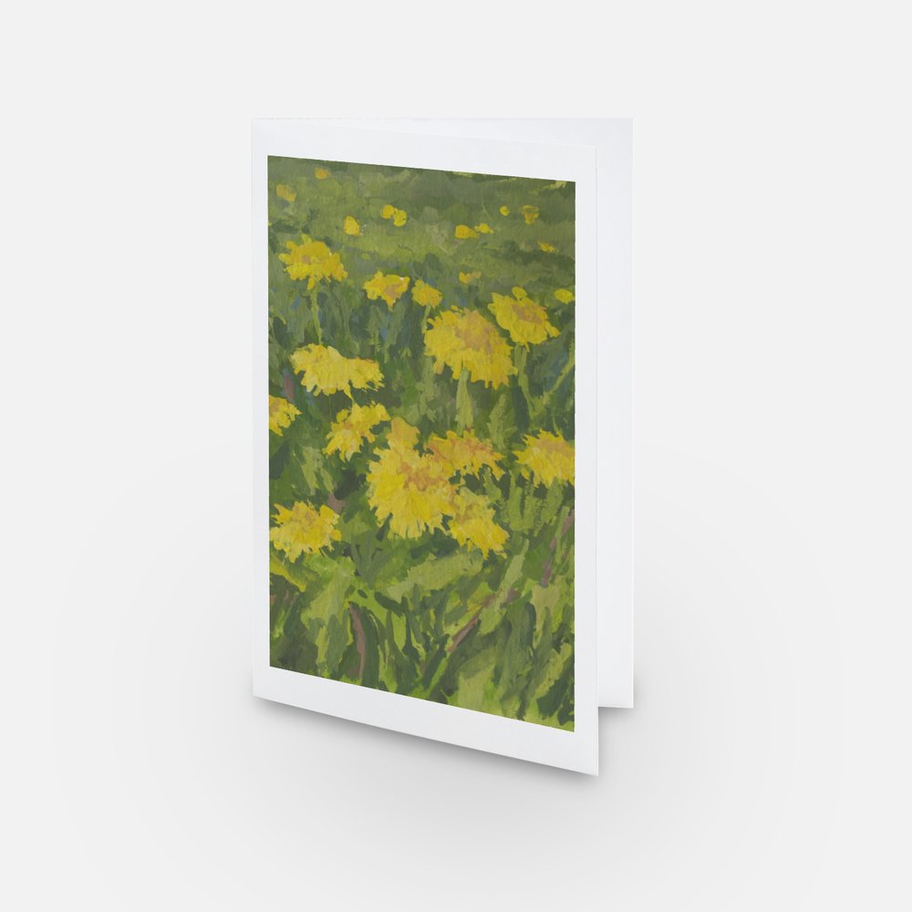 Dione Holt Single Card - Dandelions