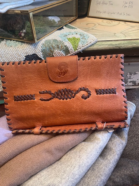 Leather clutch