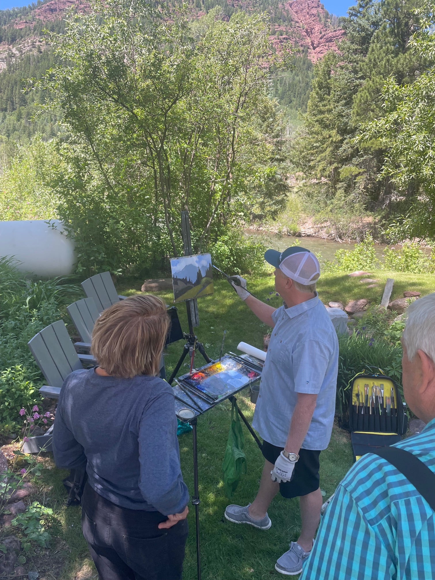 Scott Ruthven Plein Air Class Participant